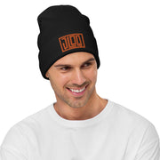 JLOQ Black Embroidered Beanie