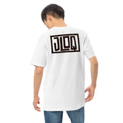 JLOG Logo White heavyweight tee