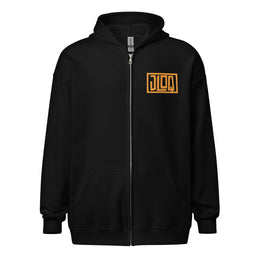 JLOQ Black Unisex heavy zip hoodie