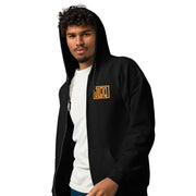JLOQ Black Unisex heavy zip hoodie